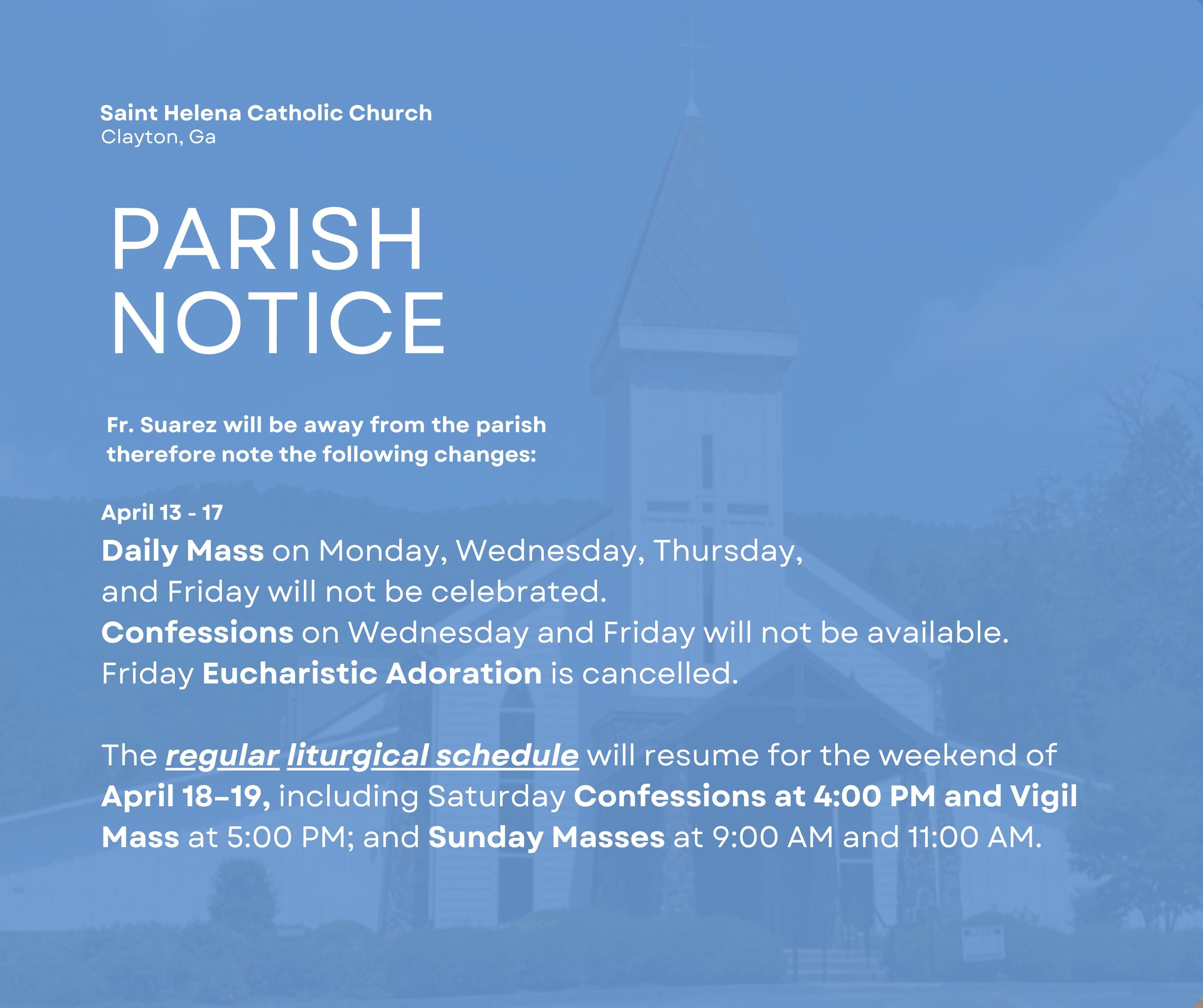Parish Notice
